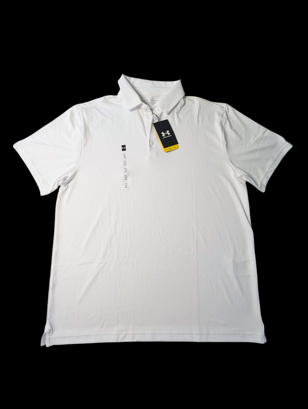Under Armour UA Golf Polo Shirt White Top Playoff Athletic Men's Size XL NWT